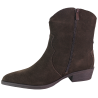 Botki damskie Ideal Shoes 5310A brązowe czekoladowe skóra naturalna za