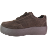 Sneakersy damskie Cambell 26-13311 brązowe czekoladowe zamszowe skóra