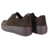 Sneakersy damskie Cambell 26-13311 brązowe czekoladowe zamszowe skóra