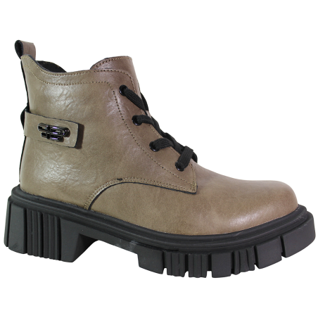 Botki damskie T.Sokolski Z25-291 skóra taupe lico płaskie