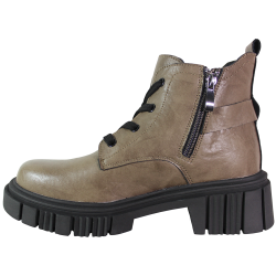 Botki damskie T.Sokolski Z25-291 skóra taupe lico płaskie