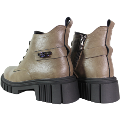 Botki damskie T.Sokolski Z25-291 skóra taupe lico płaskie