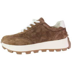 Sneakersy damskie Goodin GD-XW-1088 skóra naturalna brązowe zamszowe