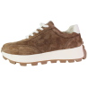 Sneakersy damskie Goodin GD-XW-1088 skóra naturalna brązowe zamszowe