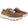 Sneakersy damskie Goodin GD-XW-1088 skóra naturalna brązowe zamszowe