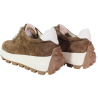 Sneakersy damskie Goodin GD-XW-1088 skóra naturalna brązowe zamszowe