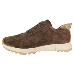 Sneakersy damskie Getel M-036 skóra naturalna brązowe zamszowe