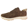 Sneakersy damskie Getel M-036 skóra naturalna brązowe zamszowe