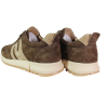 Sneakersy damskie Getel M-036 skóra naturalna brązowe zamszowe