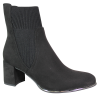 Botki damskie Marco Tozzi 2-25392-41 czarne zamszowe na klocku eleganc