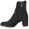 Botki damskie Marco Tozzi 2-25392-41 czarne zamszowe na klocku eleganc