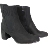 Botki damskie Marco Tozzi 2-25392-41 czarne zamszowe na klocku eleganc