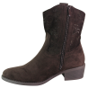 Botki damskie M.Daszyński MR2353-23 brązowe zamszowe czekoladowe