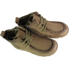 Botki damskie Vinceza 67013 skóra naturalna zielone khaki nubukowe
