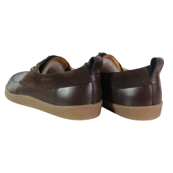 Półbuty damskie Pesco 2610 skóra naturalna brązowe barefoot