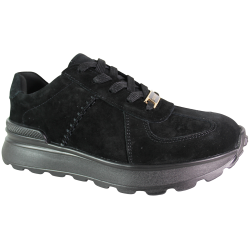 Sneakersy damskie Goodin GD-XW-1078 czarne zamszowe skórzane