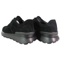 Sneakersy damskie Goodin GD-XW-1078 czarne zamszowe skórzane