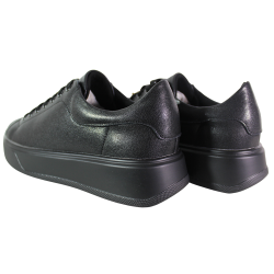 Sneakersy damskie Cambell 26-19379 czarne skórzane licowe